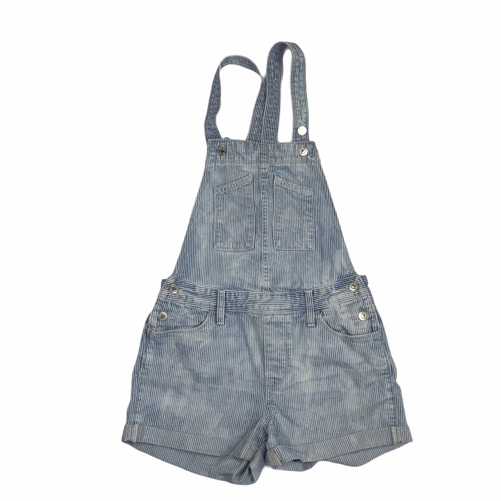 Levi’s Vintage Rail Road Bib Striped Cuffed Shorts